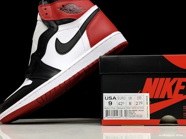 1 Jordan Toe Black 555088-125 Air Retro 0802
